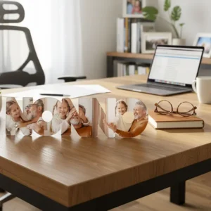 Scritta in plexiglass Nonno personalizzata con foto