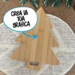 Tagliere ad albero personalizzato in bamboo