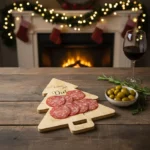 Tagliere in legno simpatico a forma di abete