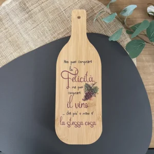 Set accessori vino - Non puoi comprare la felicità, ma puoi comprare il vino che più o meno è la stessa cosa Set accessori vino simpatico personalizzato
