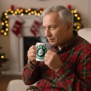 Tazza personalizzata merry grinchmas con nome