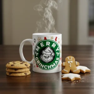 Mug merry grinchmas con nome personalizzato