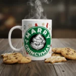 tazza merry grinchmas con nome personalizzato