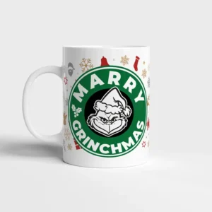 Tazza merry grinchmas con nome personalizzato
