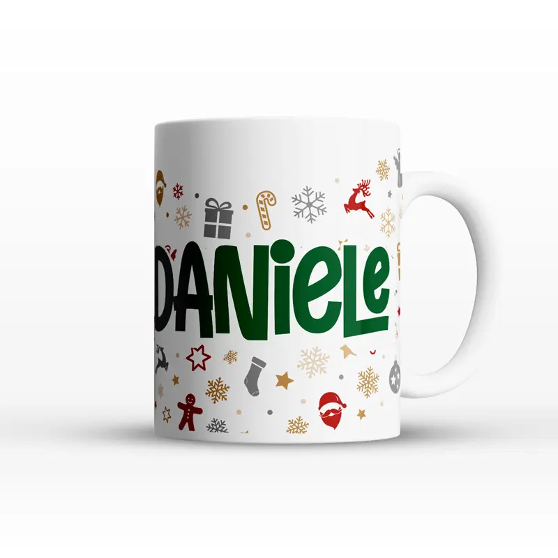 tazza personalizzata merry grinchmas con nome