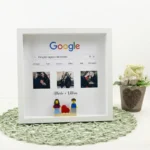 Cornice per coppia con minifigure Lego google idea regalo san valentino