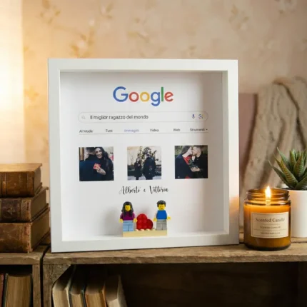 Cornice per coppia con minifigure Lego idea regalo san valentino