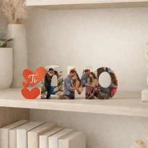 idea regalo originale San Valentino cornice plexiglass scritta ti amo idea regalo san valentino