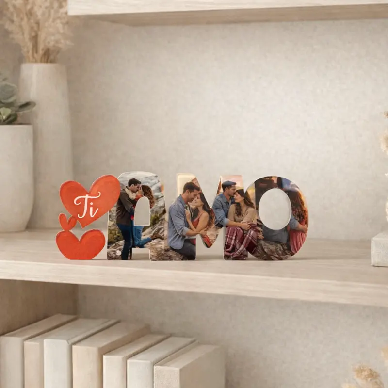 cornice plexiglass scritta ti amo idea regalo san valentino
