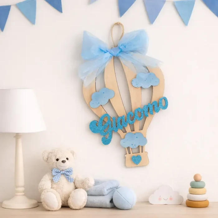 Fiocco nascita personalizzato bambino con nome - immagine 3