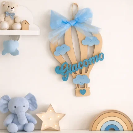 Fiocco nascita personalizzato bambino con nome