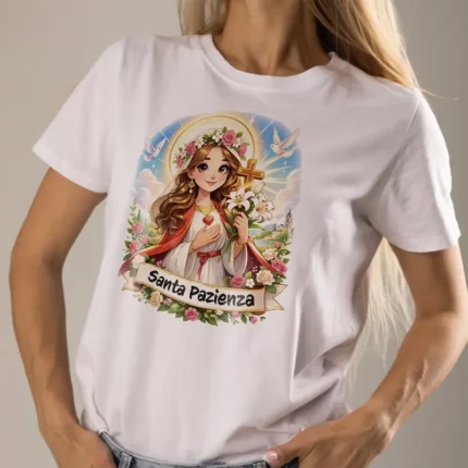 tshirt simpatica santa pazienza idea regalo originale ragazza