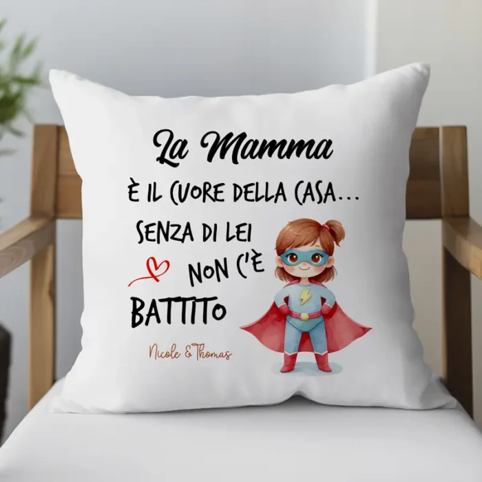 Cuscino personalizzato idea regalo festa della mamma
