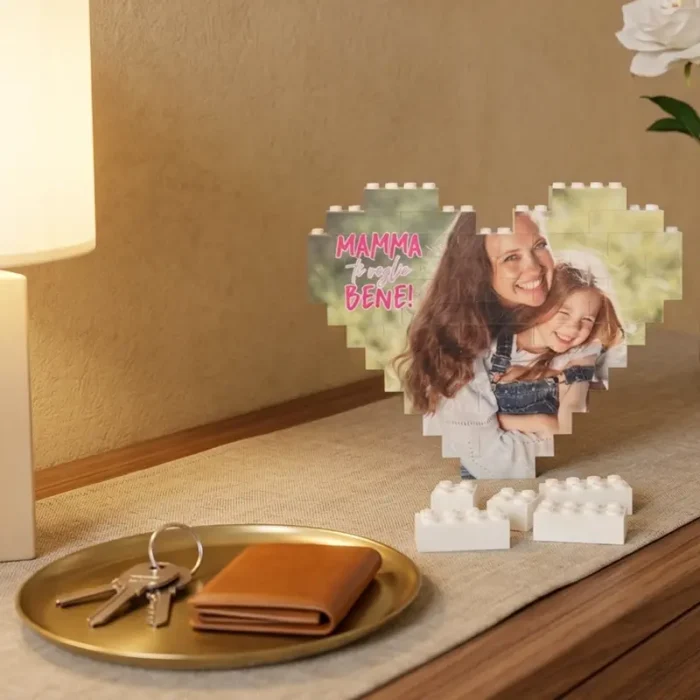 mattoncini cuore idea regalo Festa della mamma Personalizzato