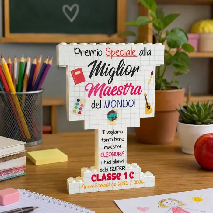 Coppa idea regalo maestra fine anno