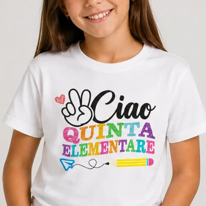 maglietta quinta elementare