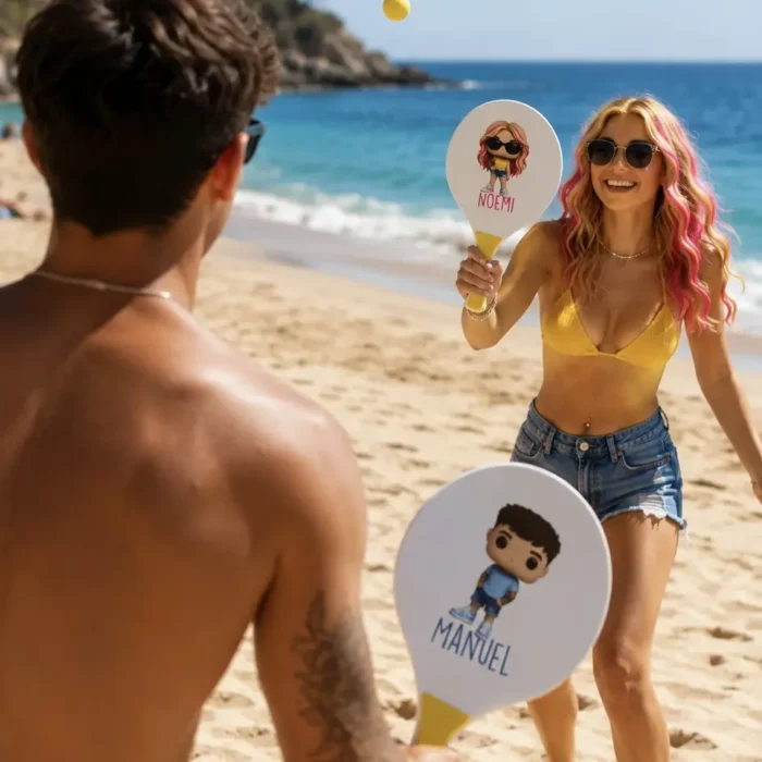 set racchette spiaggia regalo personalizzato
