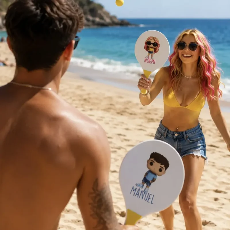 set racchette spiaggia regalo personalizzato
