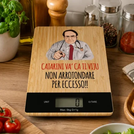 Bilancia da cucina personalizzata con frase