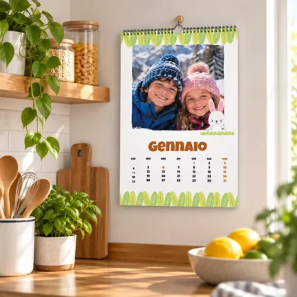Calendario personalizzato 2027 tema animaletti