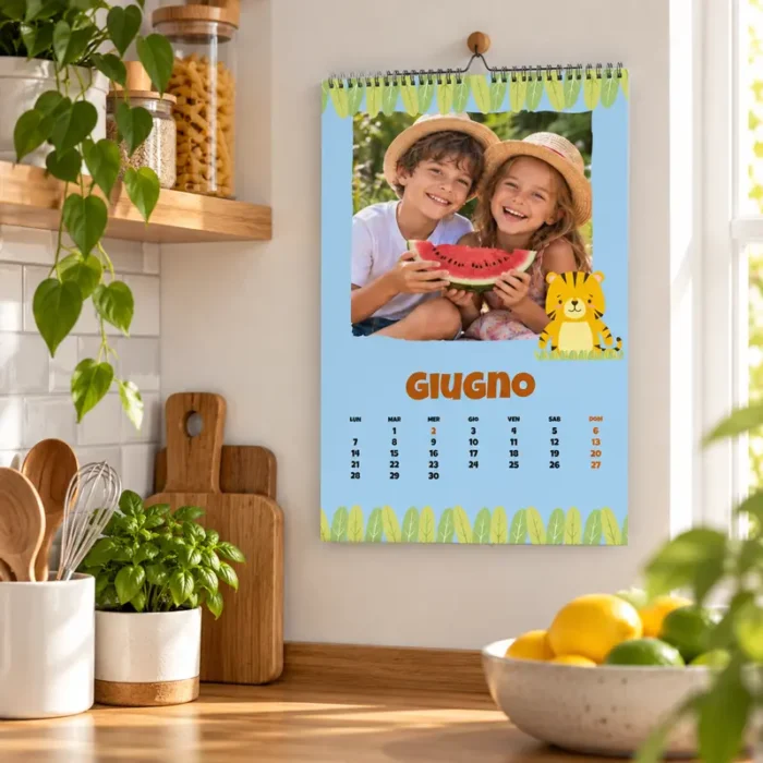 Calendario personalizzato con foto per bambini