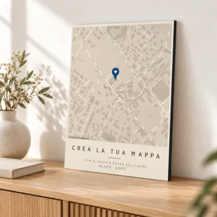 Quadro mappa personalizzato 30×40