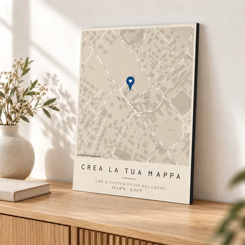 Quadro mappa personalizzato 30×40