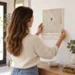 quadro mappa personalizzato