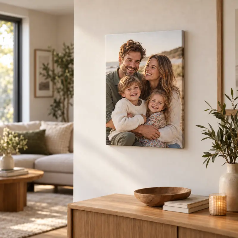 fotoquadro personalizzato su tela canvas