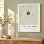 cornice mappa personalizzata con dedica