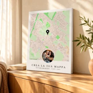 Quadro mappa personalizzato tela canvas