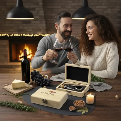Set accessori vino simpatico per coppie