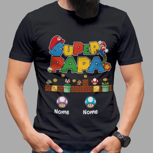 Tshirt Festa del Papà Super Papà Mario Bros